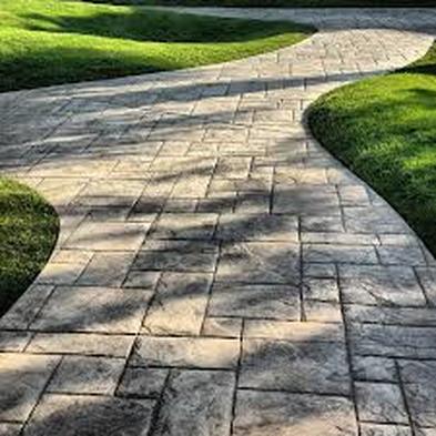 this is a picture of flagstone walkway in rocklin, ca