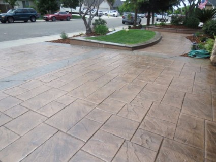 a picture of new concrete contractor project, driveway, rocklin, ca